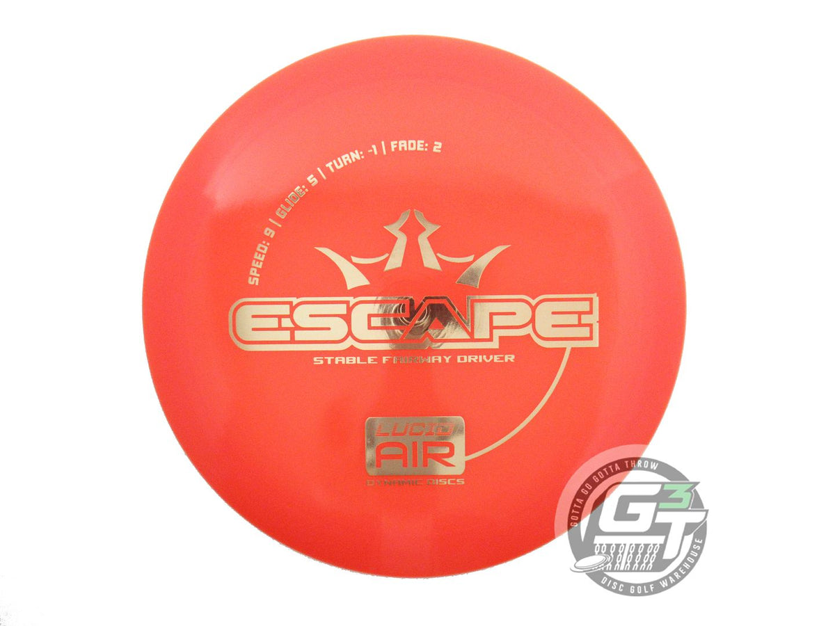 NOS Dynamic Discs Lucid AIR Escape 157g Orange Gold Foil Fairway Driver Disc