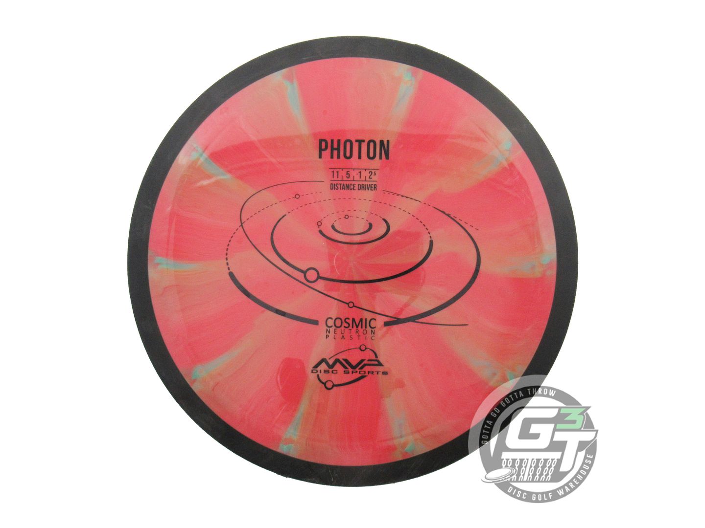 USED MVP Disc Sports Cosmic Neutron Photon 174g Red-Orange Driver Golf Disc