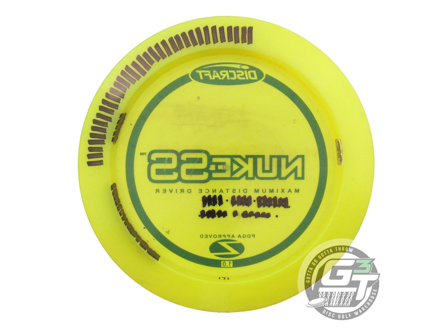 USED Discraft Z Nuke SS 171g Yellow Black Stamp PFN Distance Driver Golf Disc