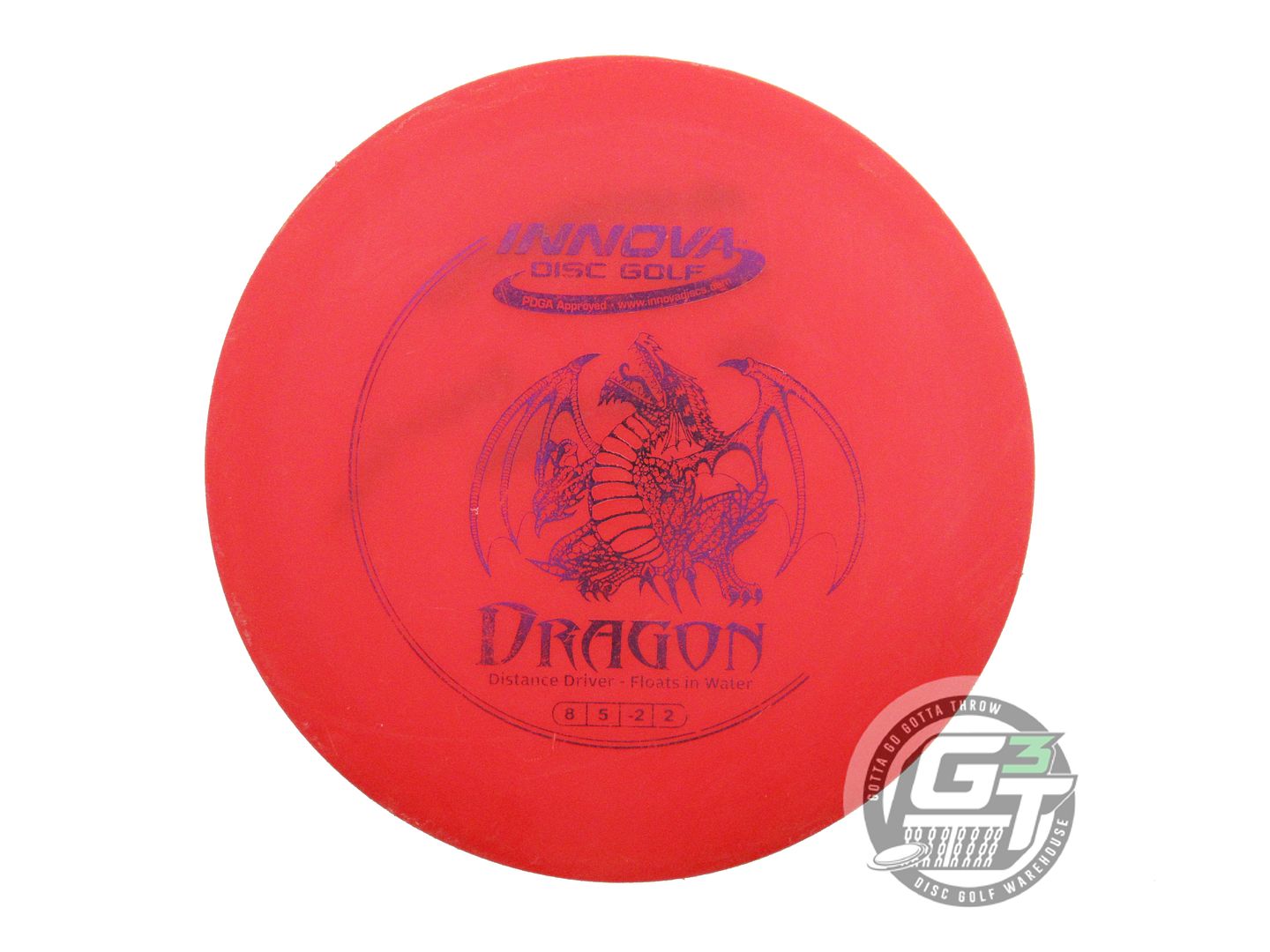 USED Innova DX Dragon 155g Red Purple Foil Distance Driver Golf Disc
