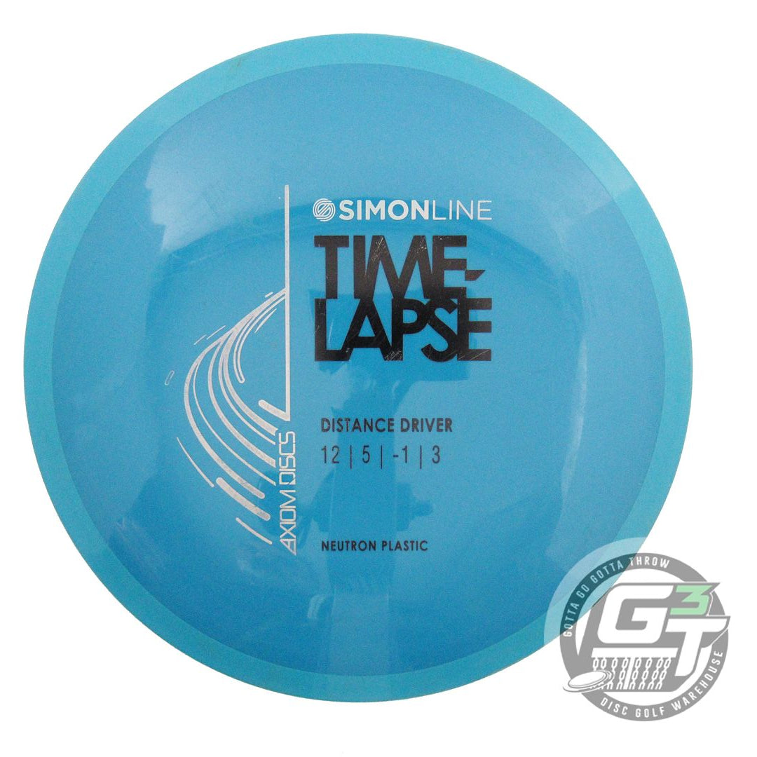 USED Axiom Discs Neutron Time Lapse 173g Blue Teal Rim Driver Golf Disc