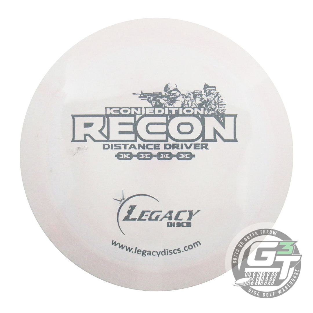 USED Legacy Discs Icon Recon 175g Lt. Gray Gray Stamp Distance Driver Golf Disc
