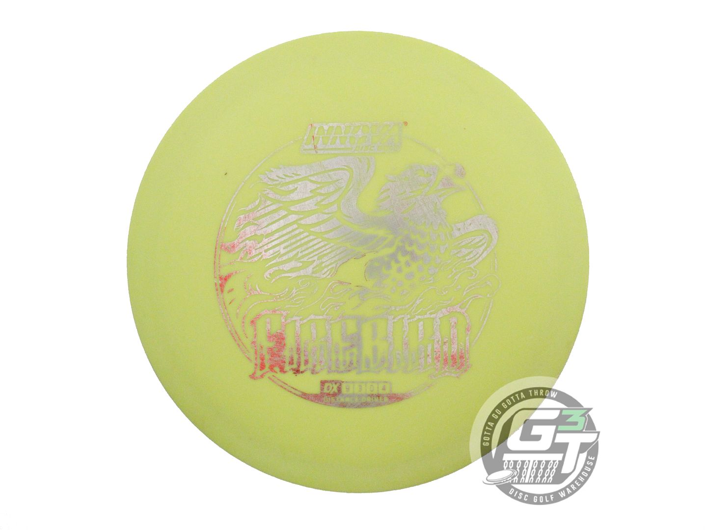 USED Innova DX Firebird 163g Yellow Silver Foil Distance Driver Golf Disc