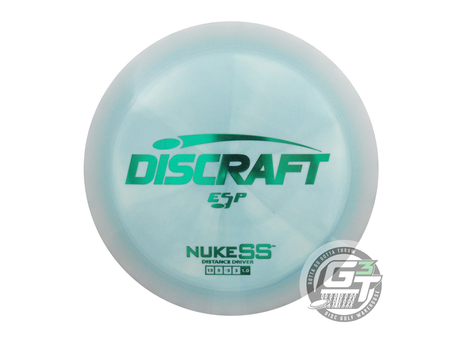 NOS Discraft ESP Nuke SS 176g Teal Green Foil Distance Driver Golf Disc