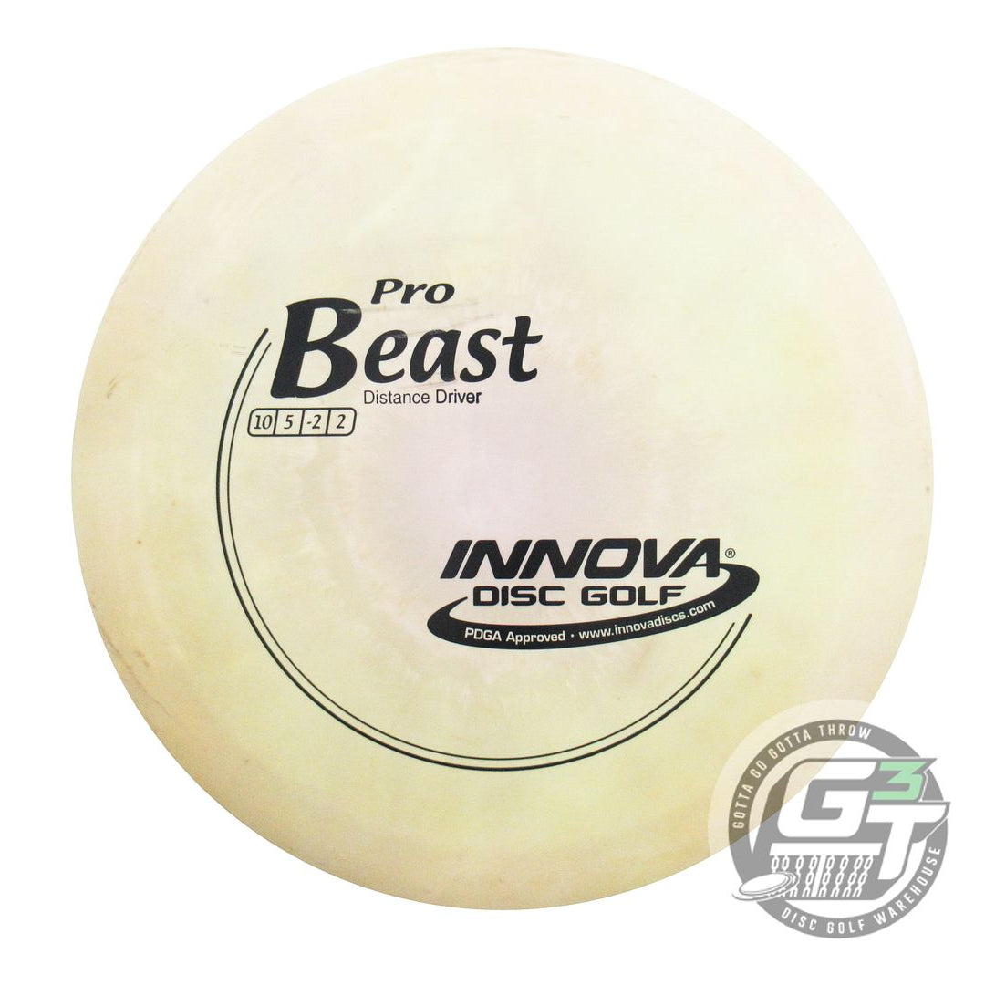 USED Innova Pro Beast 165g Peach-Yellow Black Stamp Distance Driver Golf Disc