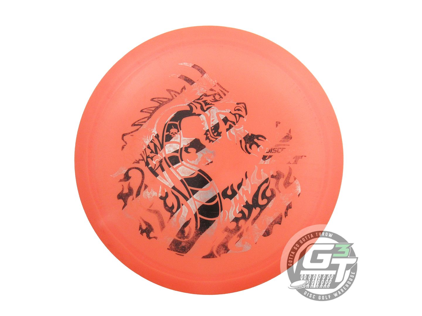 USED Discraft Big Z Heat 175g Orange Zebra Foil Distance Driver Golf Disc