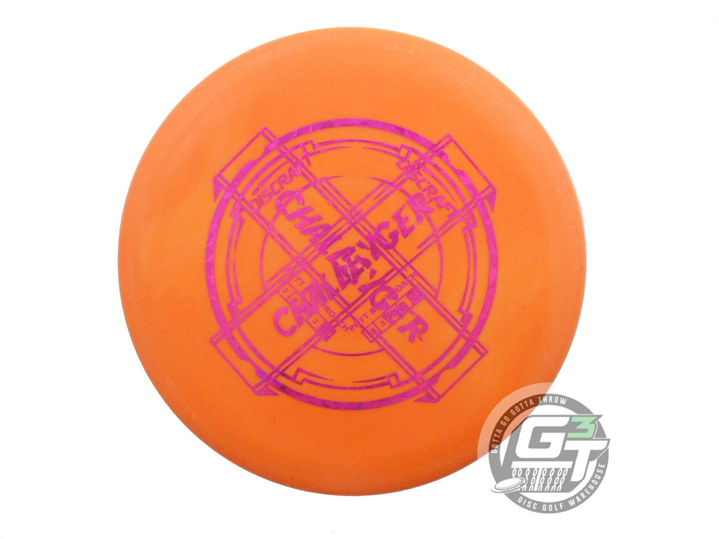 USED Discraft X-OUT Putter Line Challenger 151g Orange Putter Golf Disc