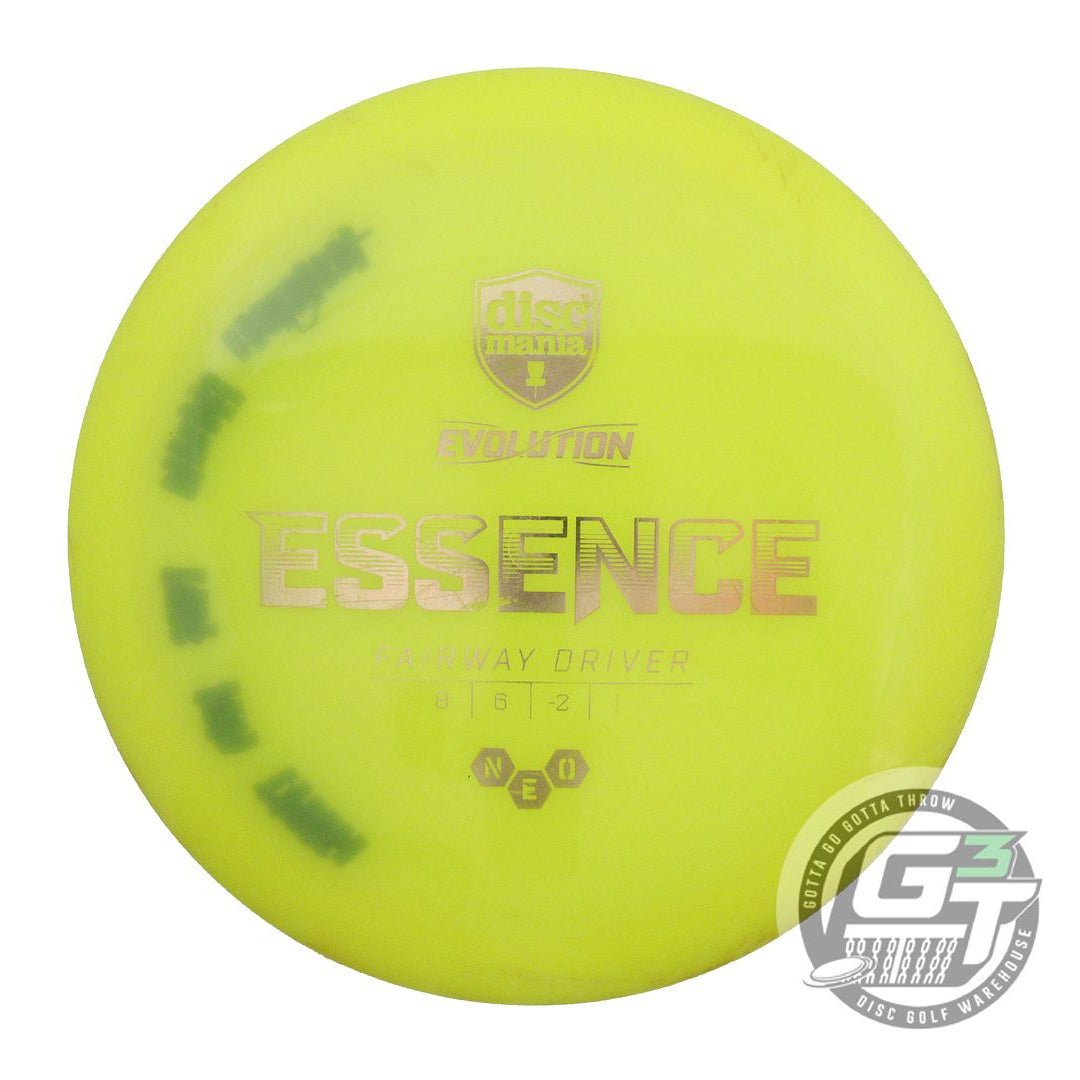 USED DiscMania Neo Essence 174g Yellow Gold Foil Driver Golf Disc