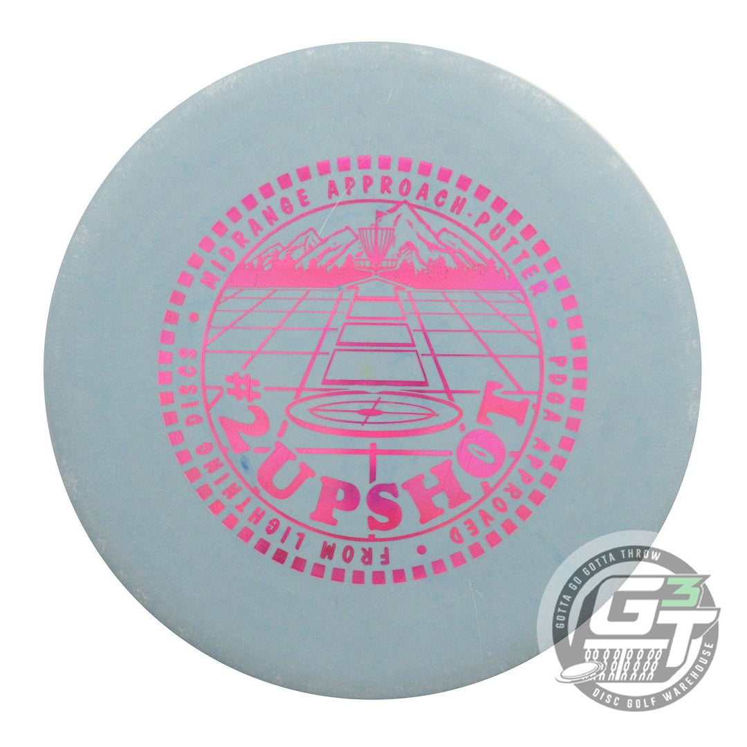 USED Lightning SureGrip #2 Upshot 173g Sky Blue Pink Holo Foil Putter Golf Disc
