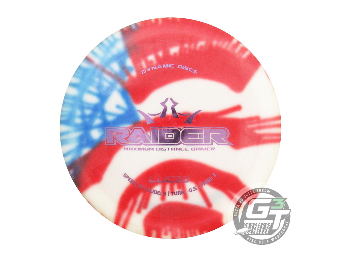 USED Dynamic Discs MyDye Lucid Raider 173g Flag Distance Driver Golf Disc