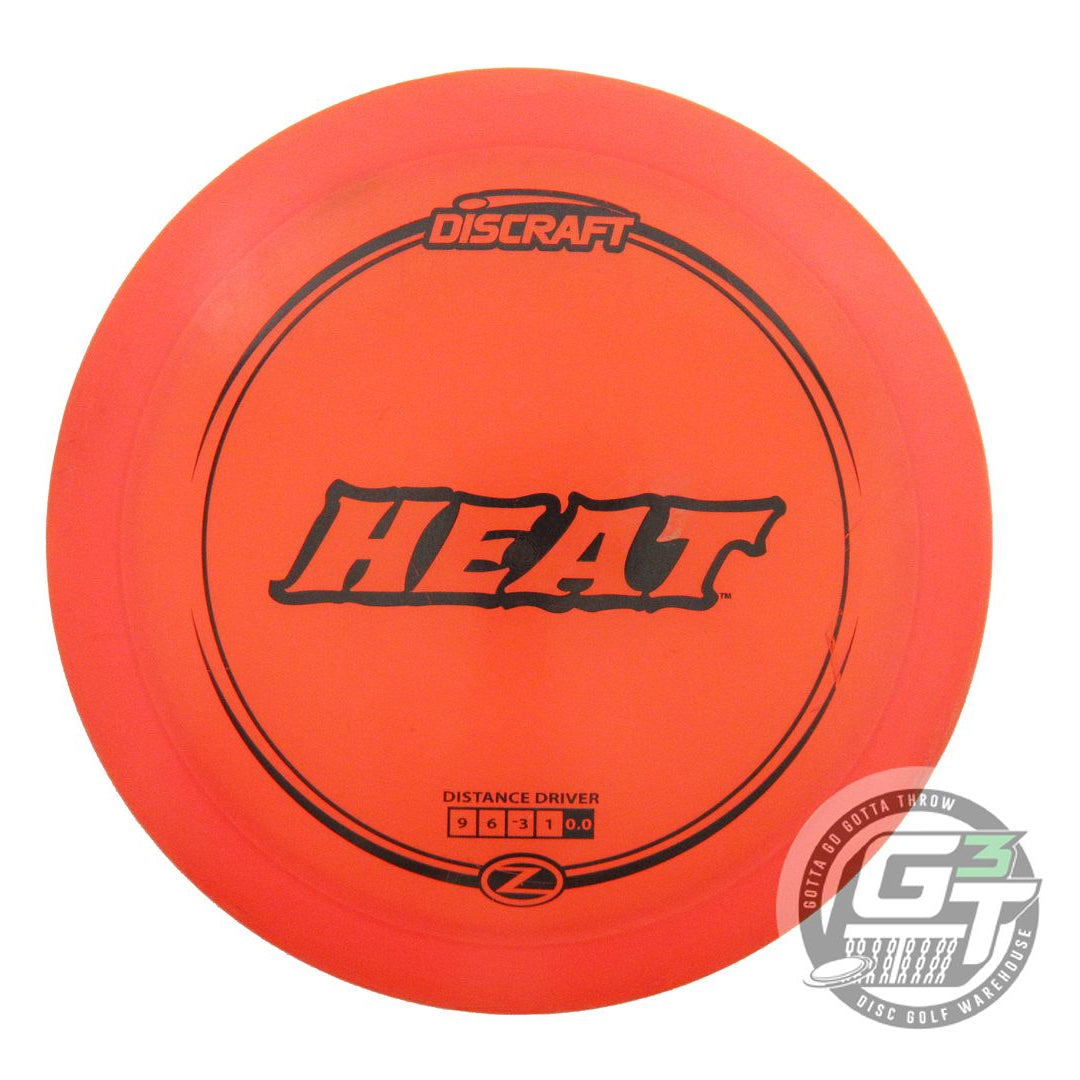 USED Discraft Z Heat 174g Orange Black Stamp Distance Driver Golf Disc