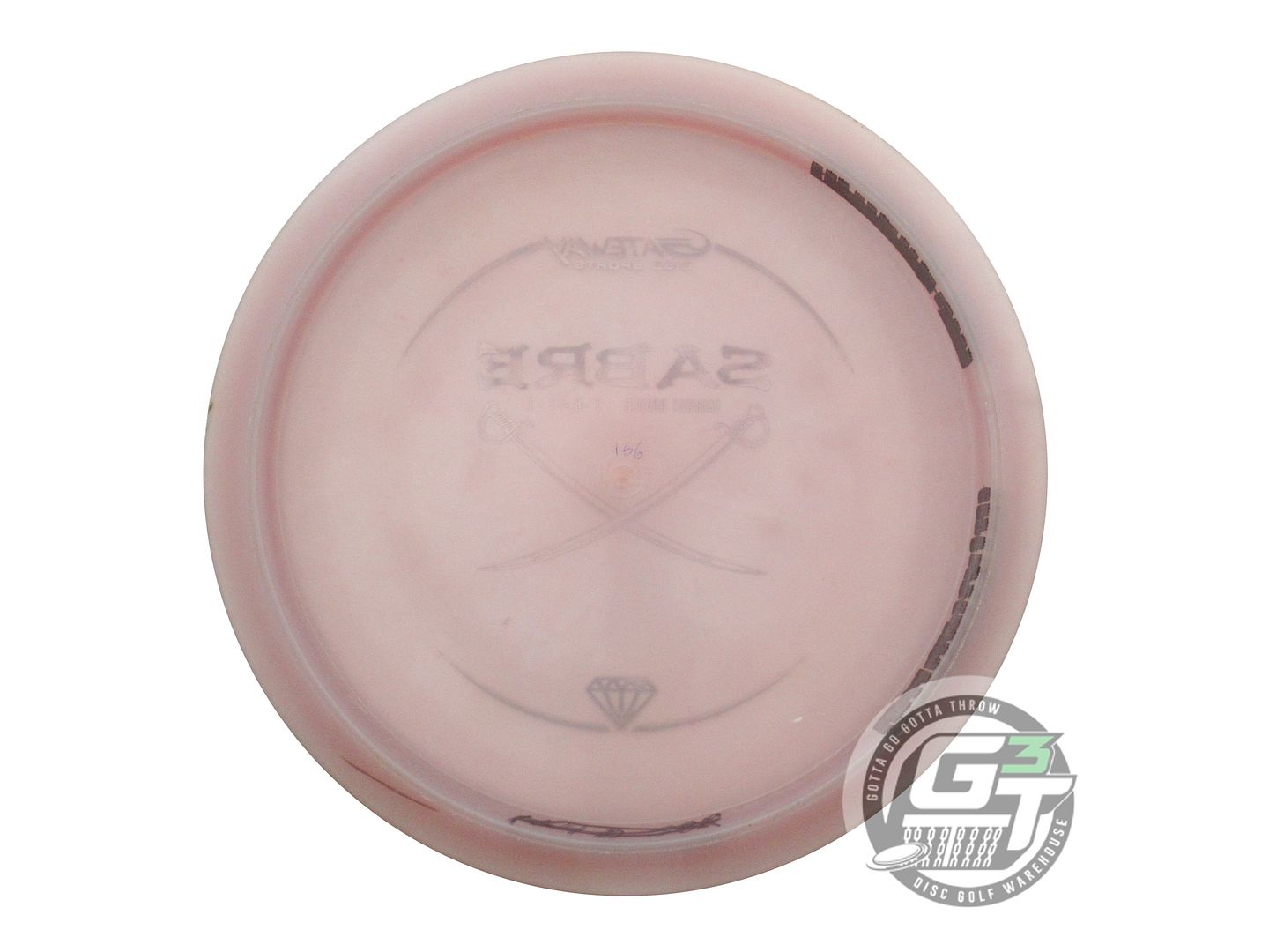 USED Gateway Diamond Sabre 164g Lilac Gray Foil Fairway Driver Golf Disc