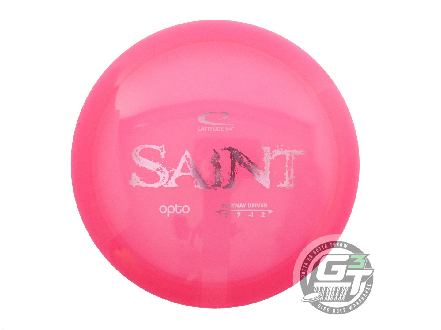 NOS Latitude 64 Opto Saint 171g Pink Pink Foil Fairway Driver Golf Disc