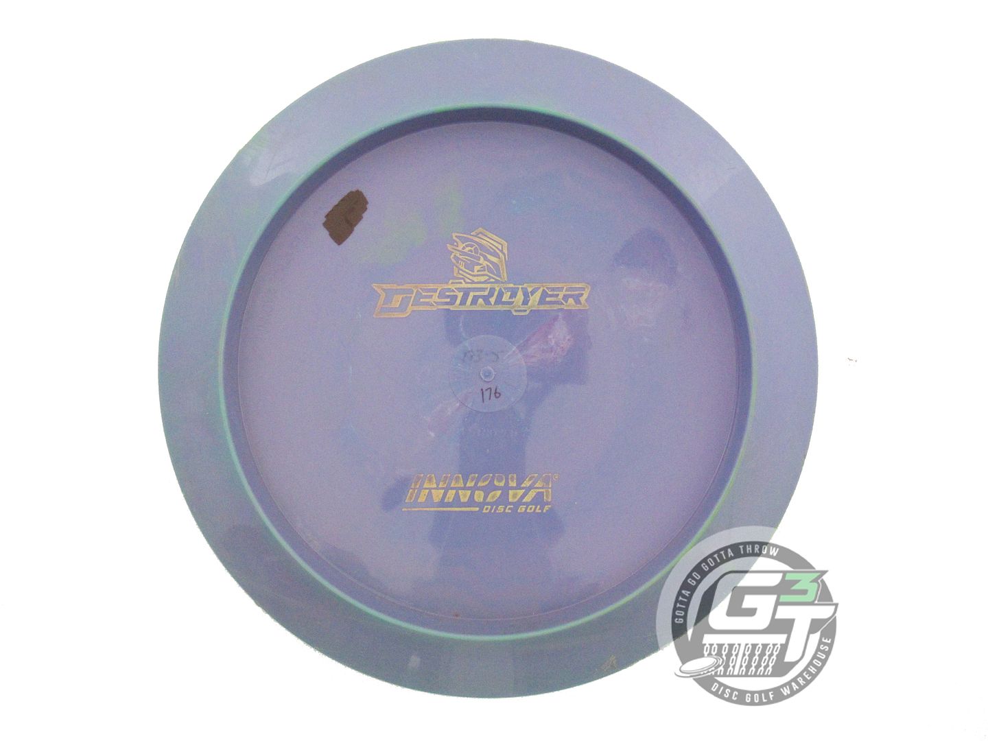 USED Innova Backstamp Star Destroyer 176g Purple Gold Holo Foil Driver Golf Disc
