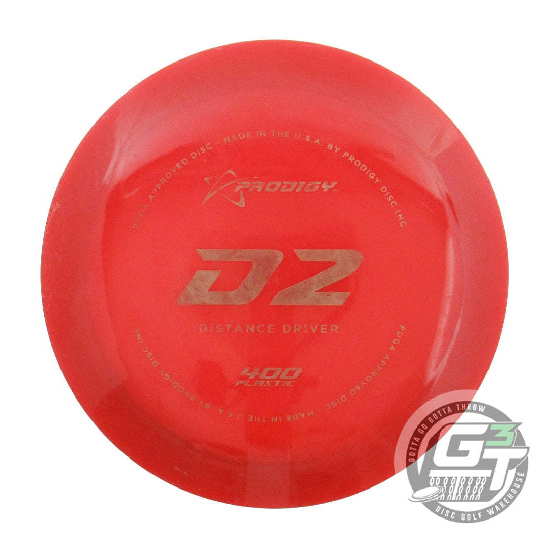 USED Prodigy Discs 400 D2 174g Red Gray Stamp Distance Driver Golf Disc