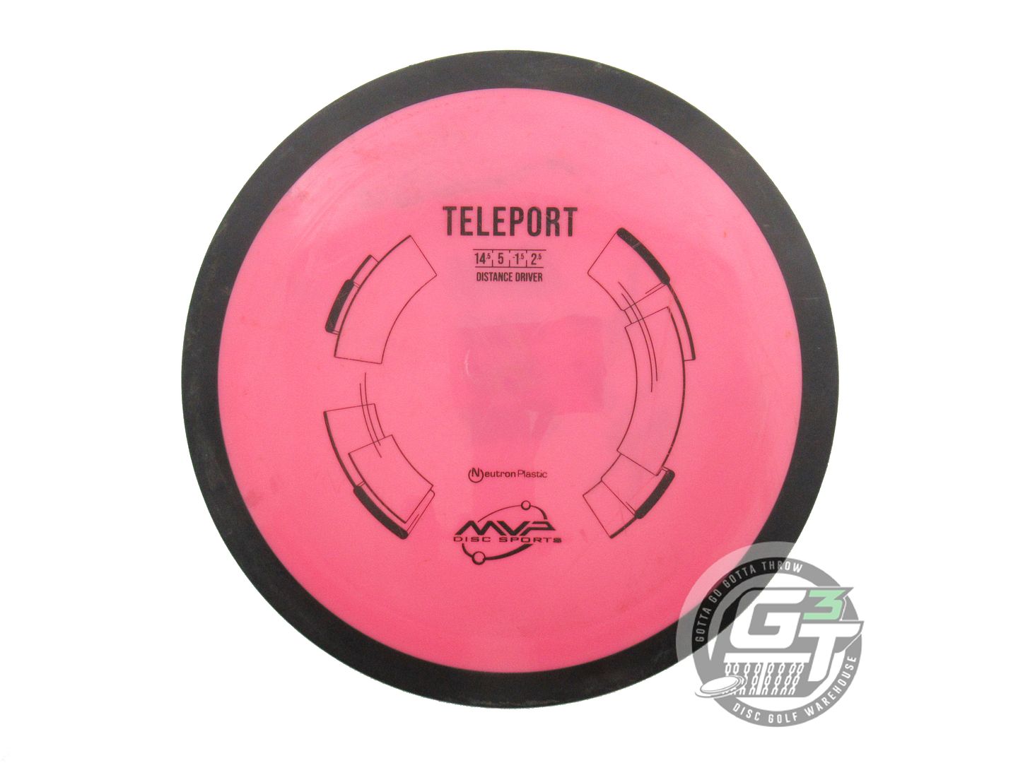 USED MVP Disc Sports Neutron Teleport 175g Pink Distance Driver Golf Disc