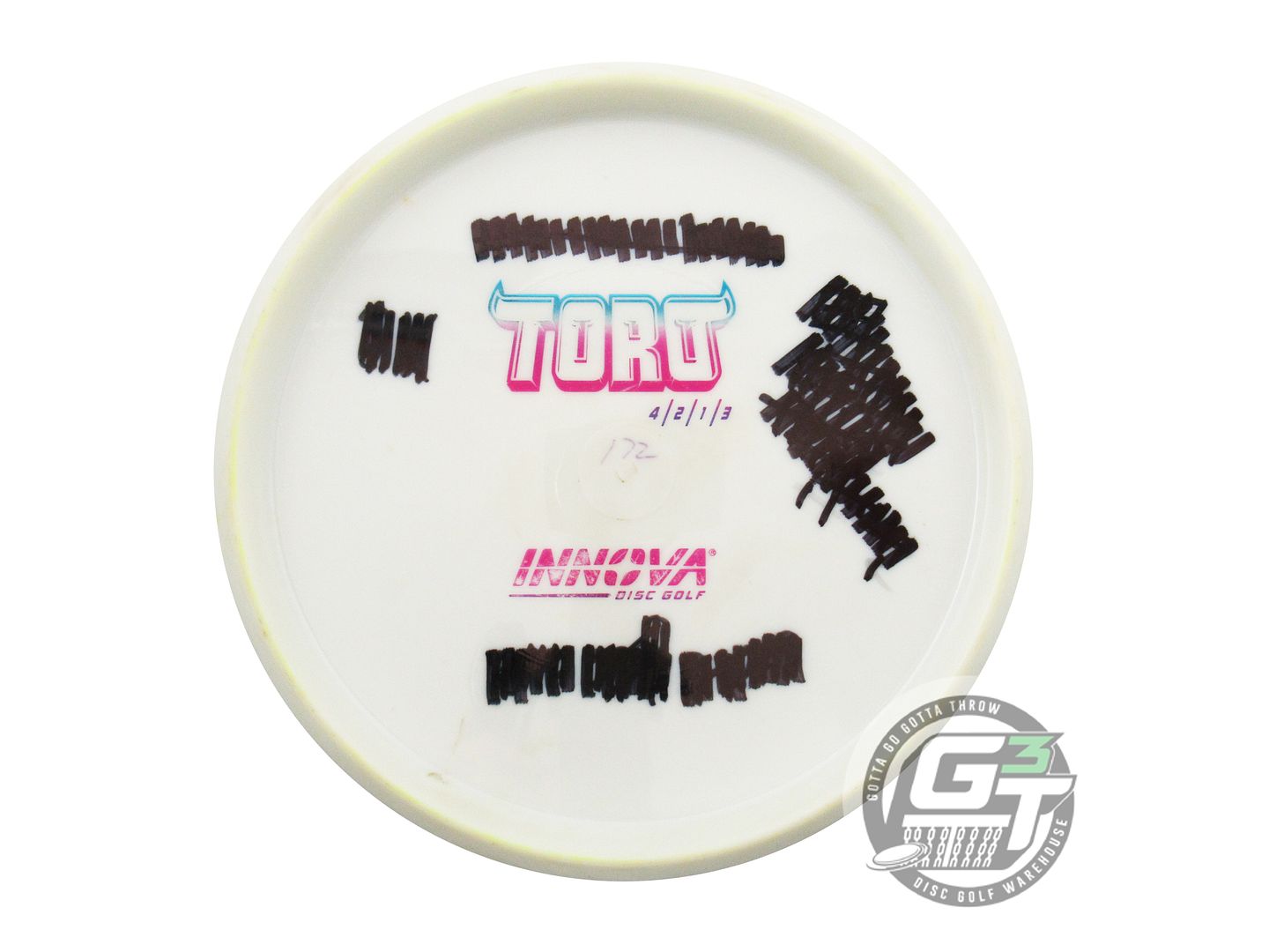 USED Innova Backstamp Star Toro 172g White Miami Foil Midrange Golf Disc