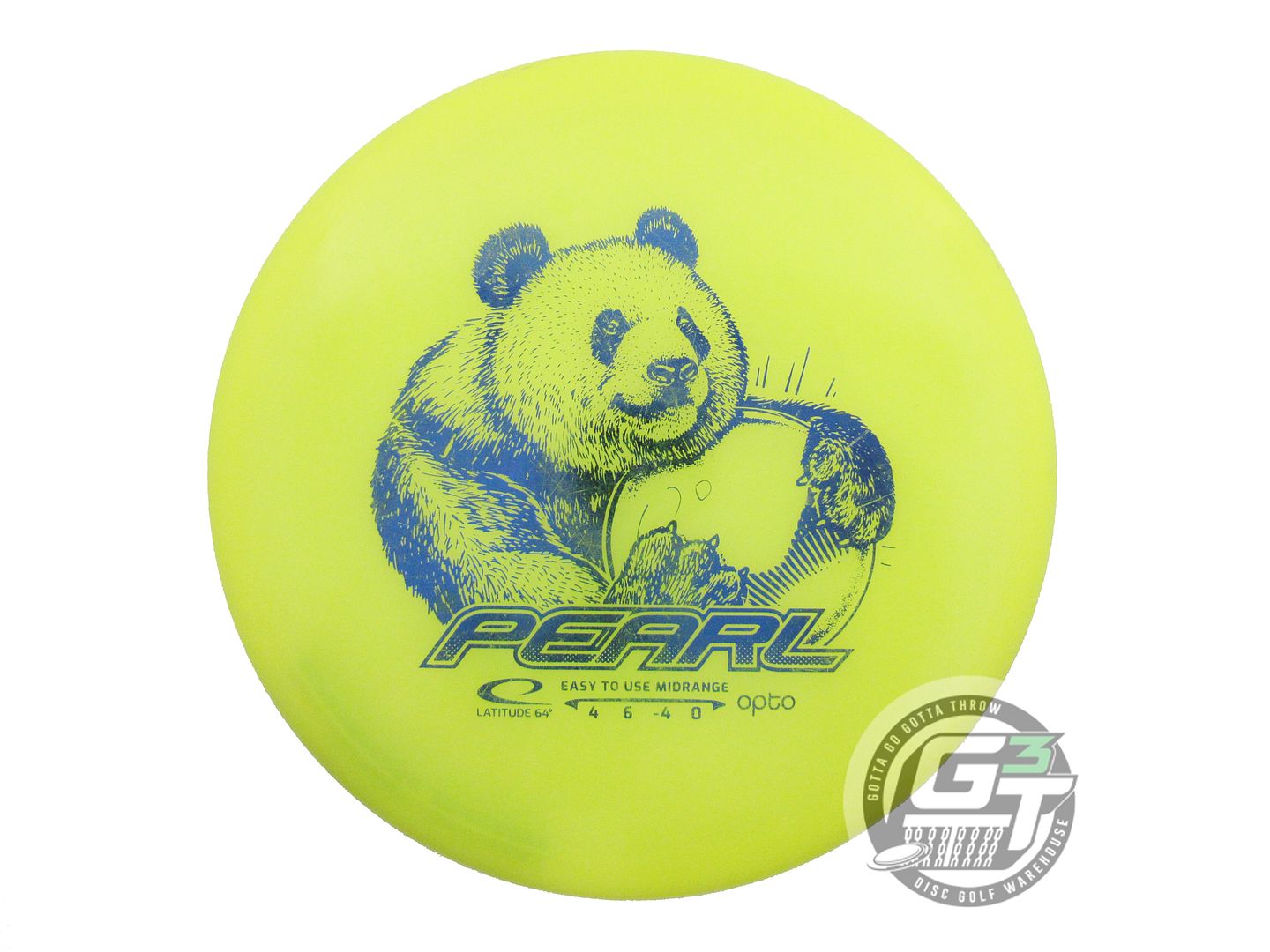 USED Latitude 64 Opto Pearl 158g Yellow Blue Foil Midrange Golf Disc