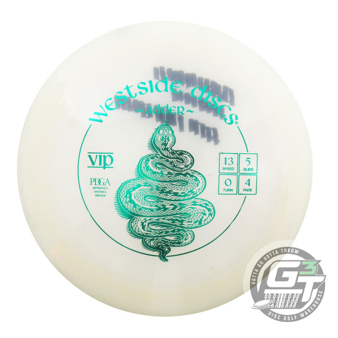 USED Westside Discs VIP Adder 175g White Green Foil Distance Driver Golf Disc