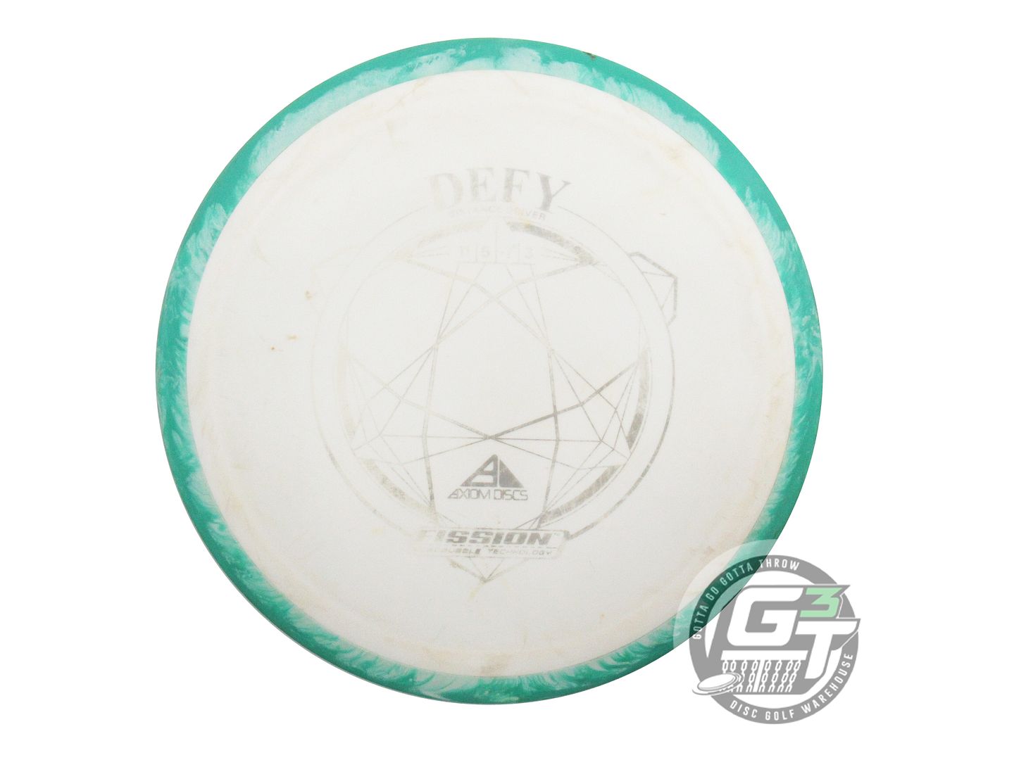 USED Axiom Discs Fission Defy 157g White Seafoam Rim Distance Driver Golf Disc