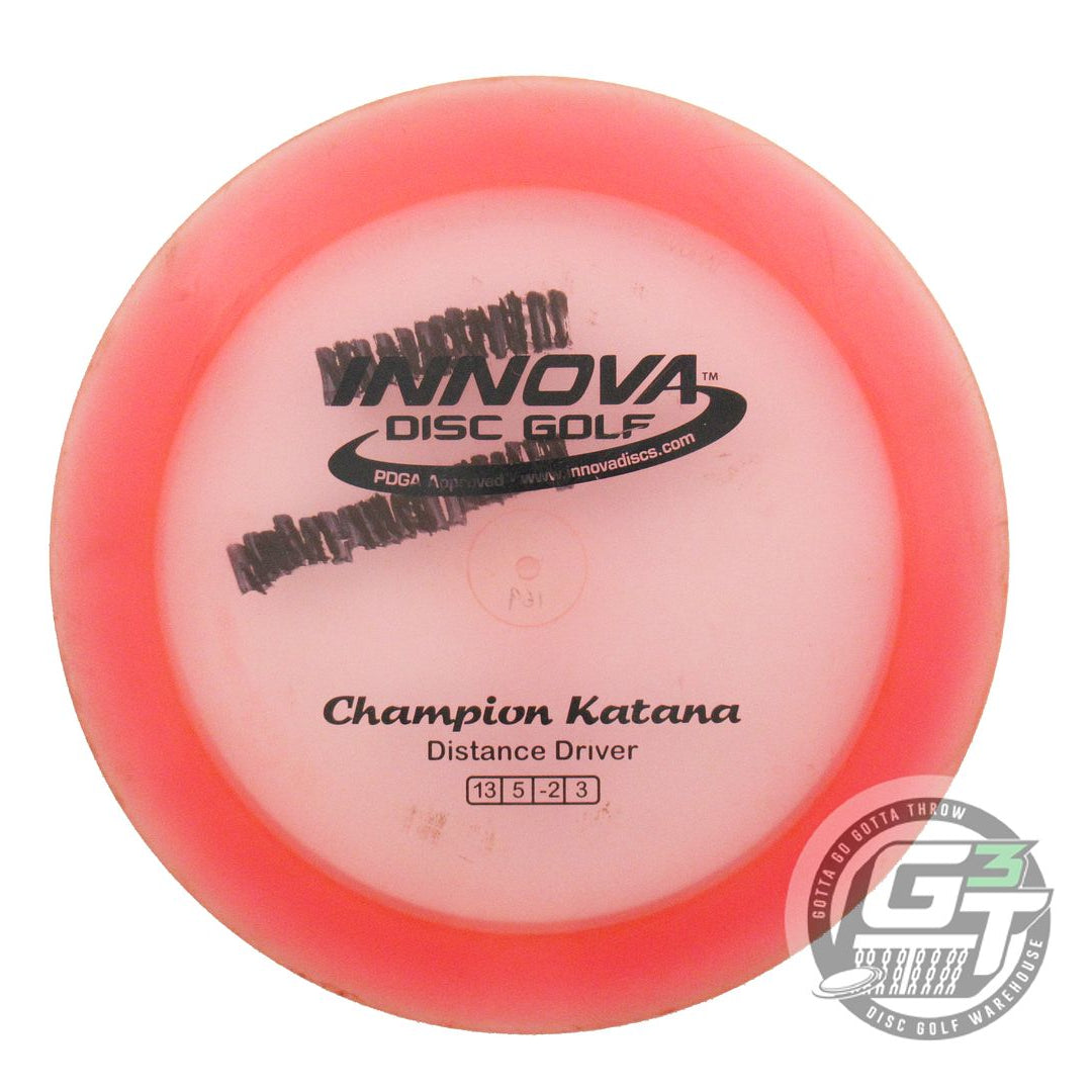 USED Innova Champion Katana 169g Pink Black Stamp Distance Driver Golf Disc