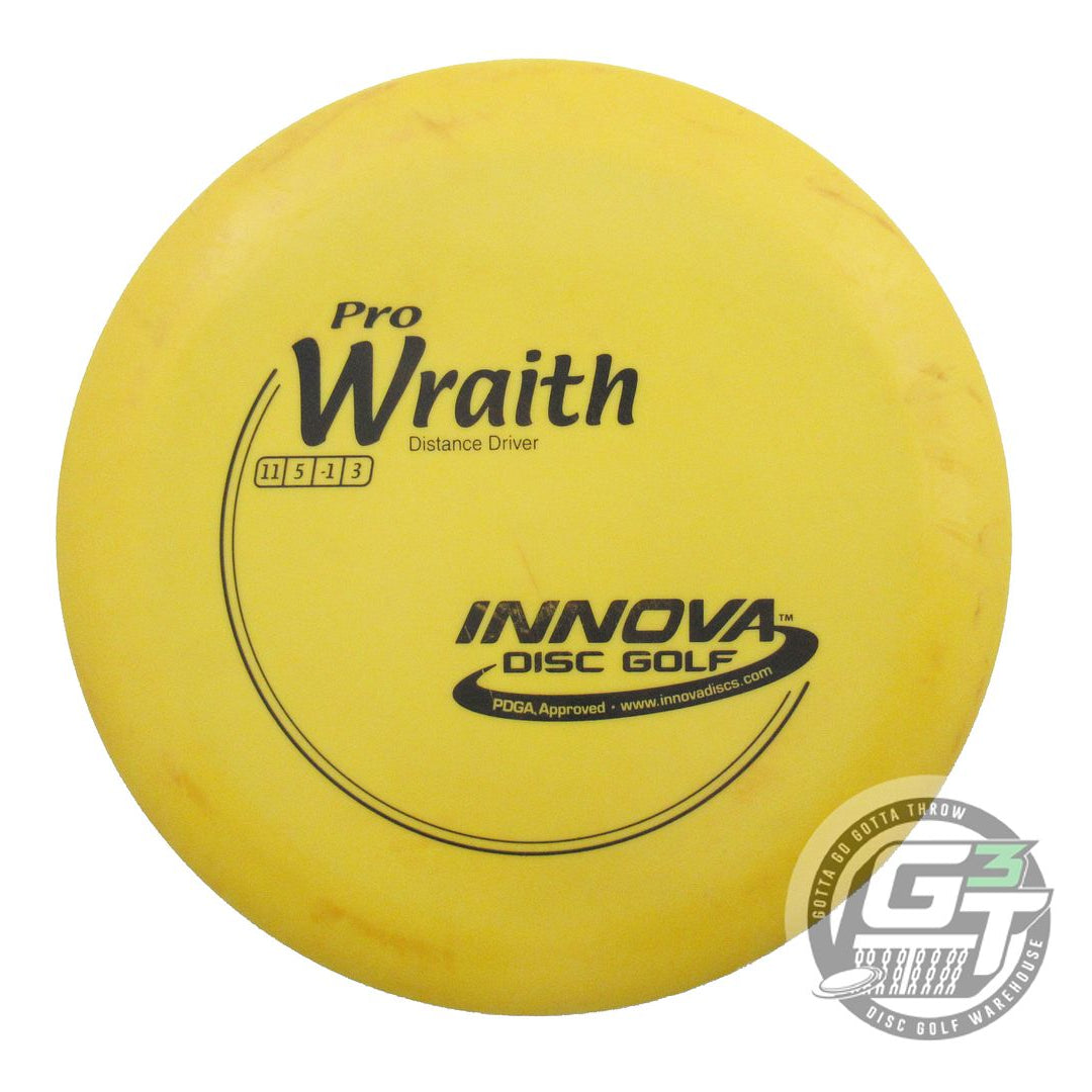 USED Innova Pro Wraith 172g Yellow Black Stamp Distance Driver Golf Disc