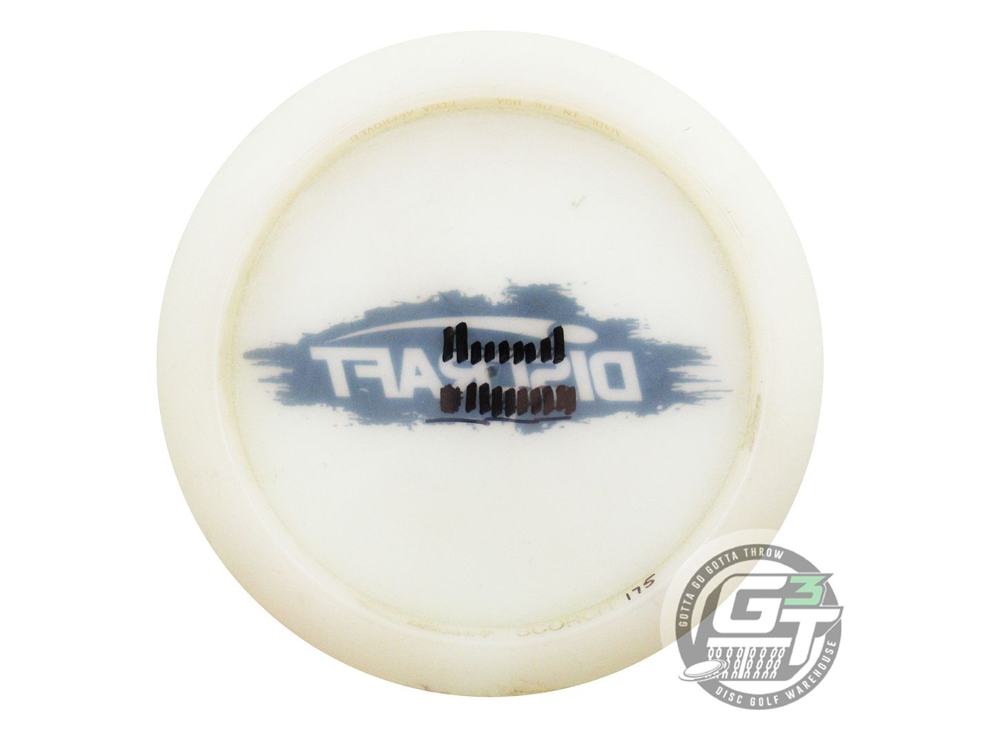 USED Discraft SPLASH LOGO Z Scorch 175g White Black Stamp Distance Driver Disc