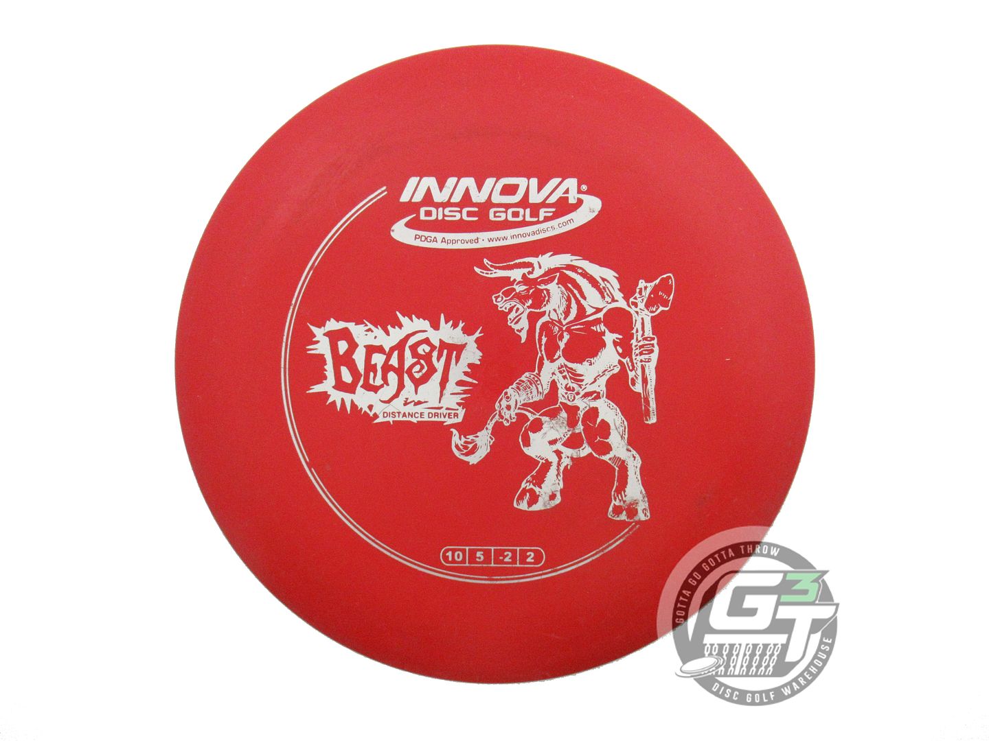 USED Innova DX Beast 152g Red Silver Stamp Distance Driver Golf Disc