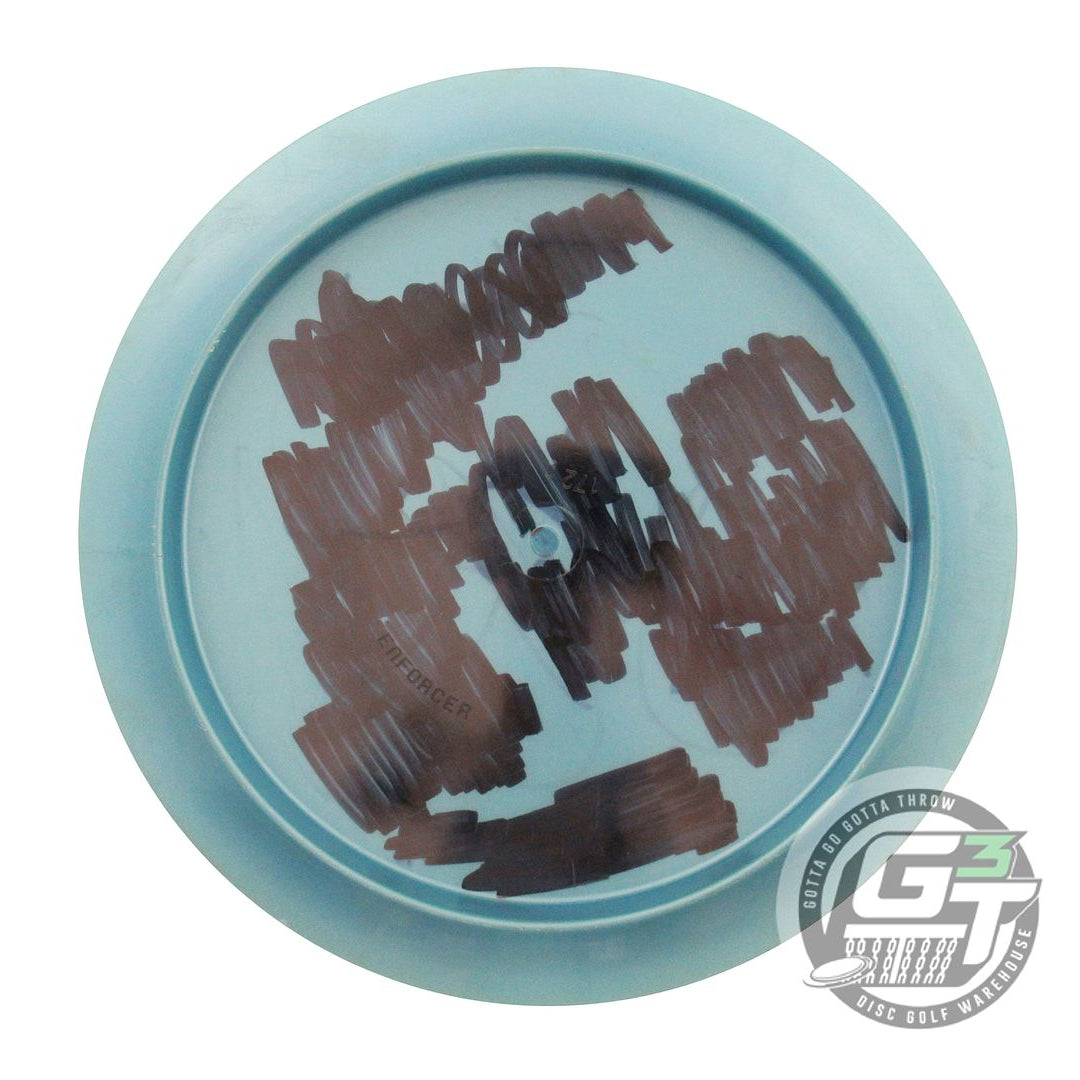 USED Dynamic Discs X-OUT Fuzion Enforcer 172g Teal Distance Driver Golf Disc
