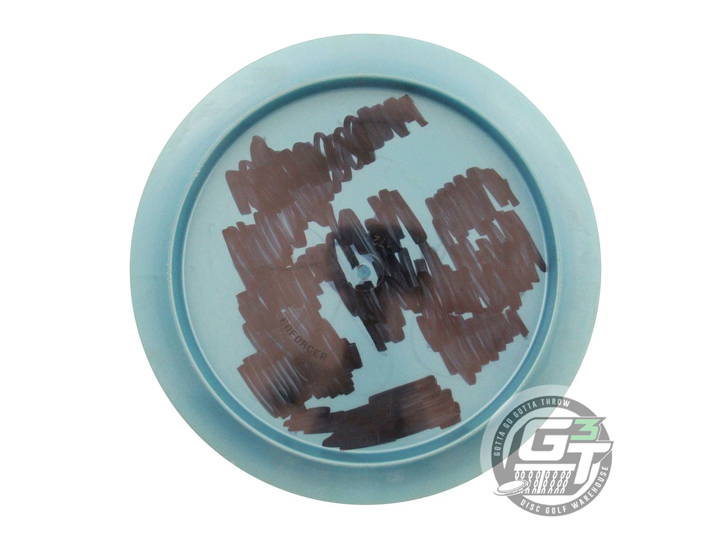 USED Dynamic Discs X-OUT Fuzion Enforcer 172g Teal Distance Driver Golf Disc