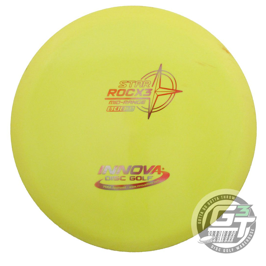 USED Innova Star RocX3 178g Yellow Orange Cloud Foil Midrange Golf Disc