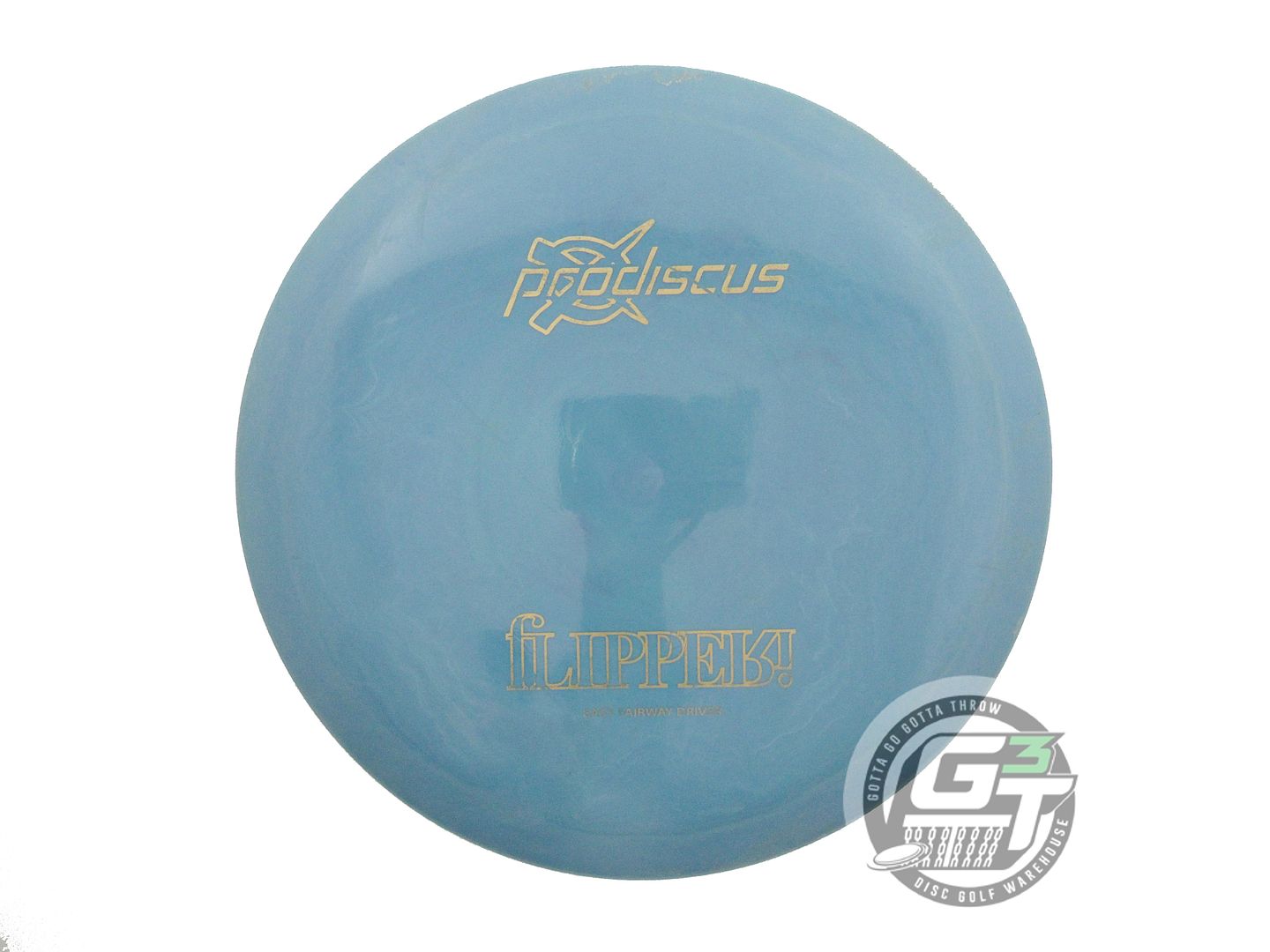 USED Prodiscus Premium Flipperi 172g Teal Gold Foil Distance Driver Golf Disc
