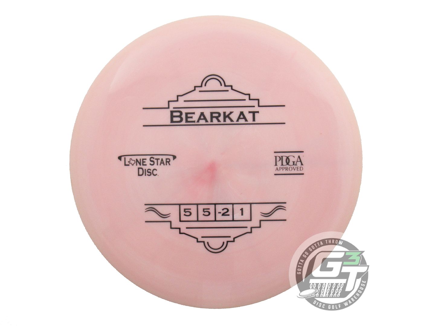 USED Lone Star Bravo Bearkat 176g Pink Black Stamp Midrange Golf Disc