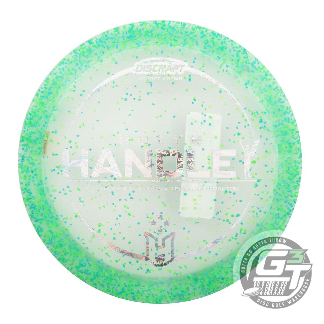 Discraft Limited Edition Victory Edition 2025 Krokhol Open Champion Holyn Handley Confetti Elite Z Raptor Distance Driver Golf Disc (Individually Listed)