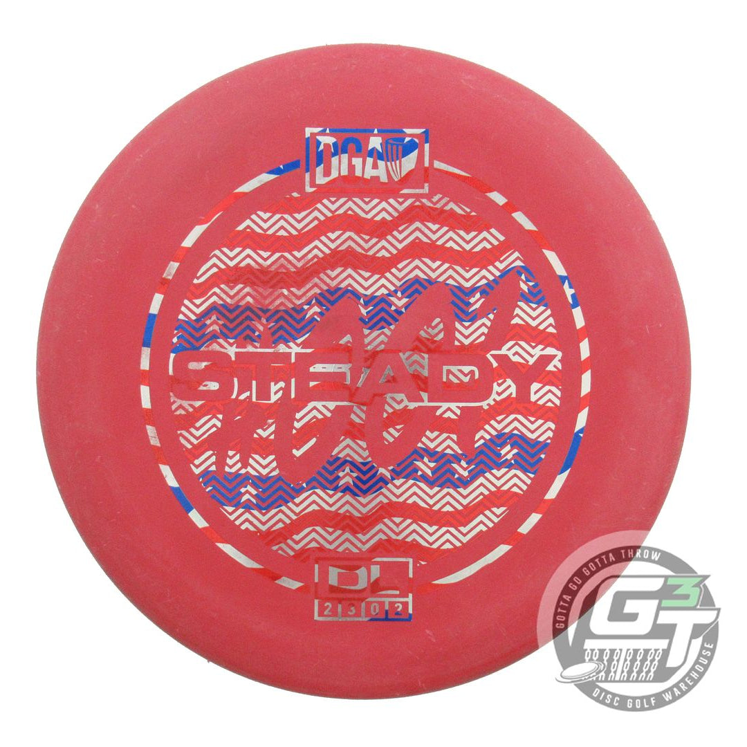 USED DGA D-Line Steady 175g Maroon Flag Foil A Putter Golf Disc