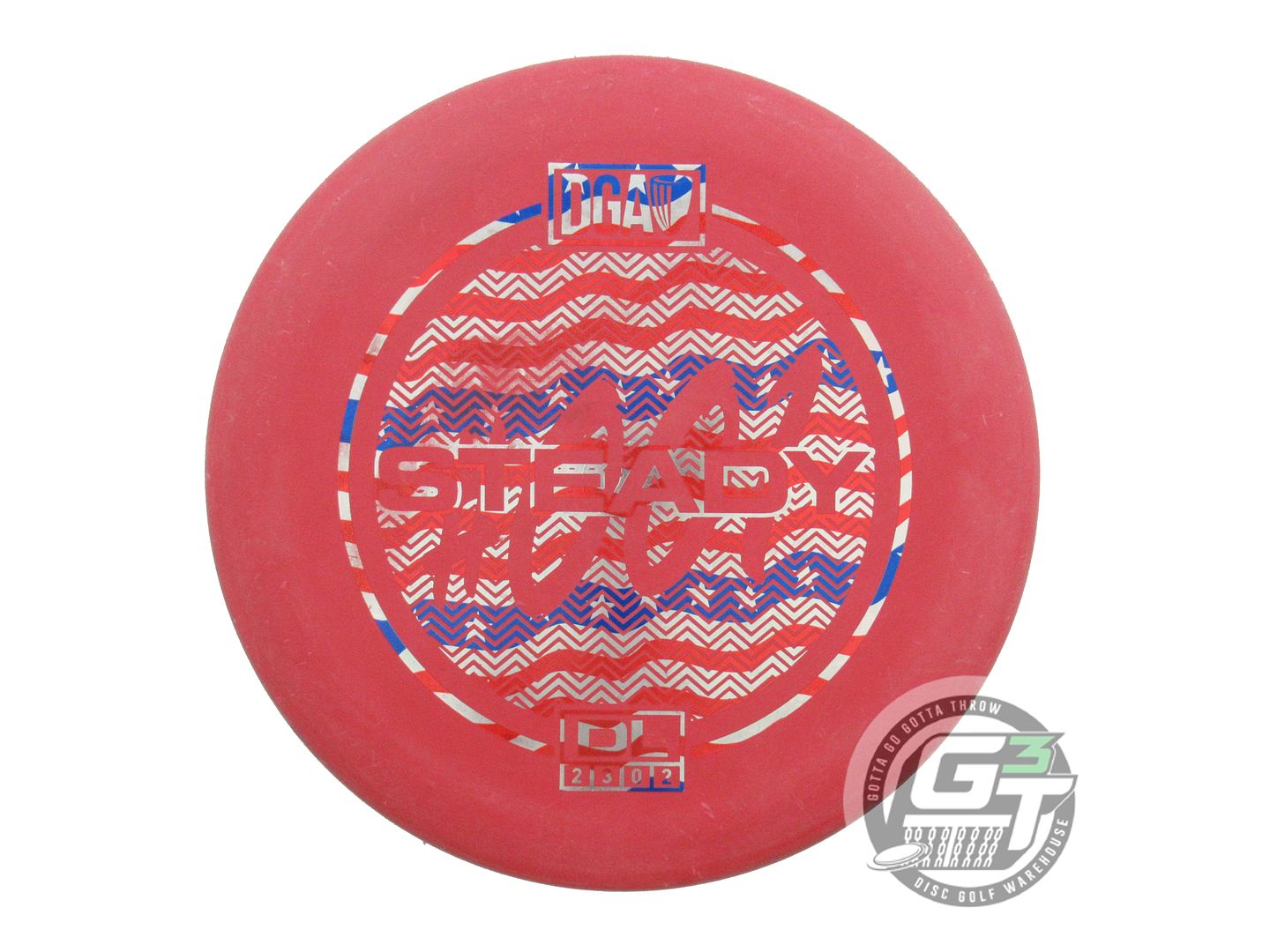 USED DGA D-Line Steady 175g Maroon Flag Foil A Putter Golf Disc