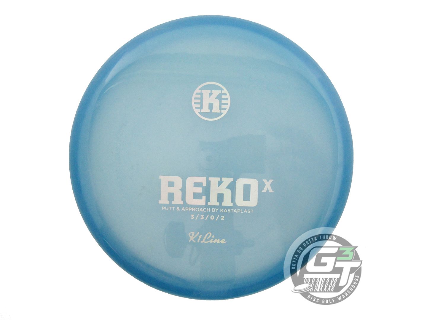 USED Kastaplast K1 Reko X 177g Blue Silver Holo Foil Putter Golf Disc