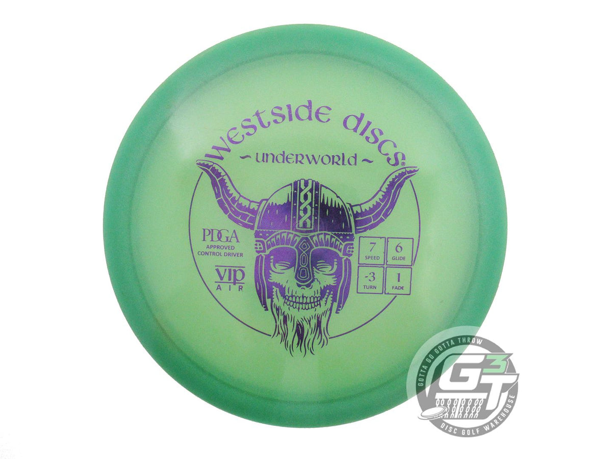 USED Westside Discs VIP AIR Underworld 158g Green Purple Foil Driver Disc