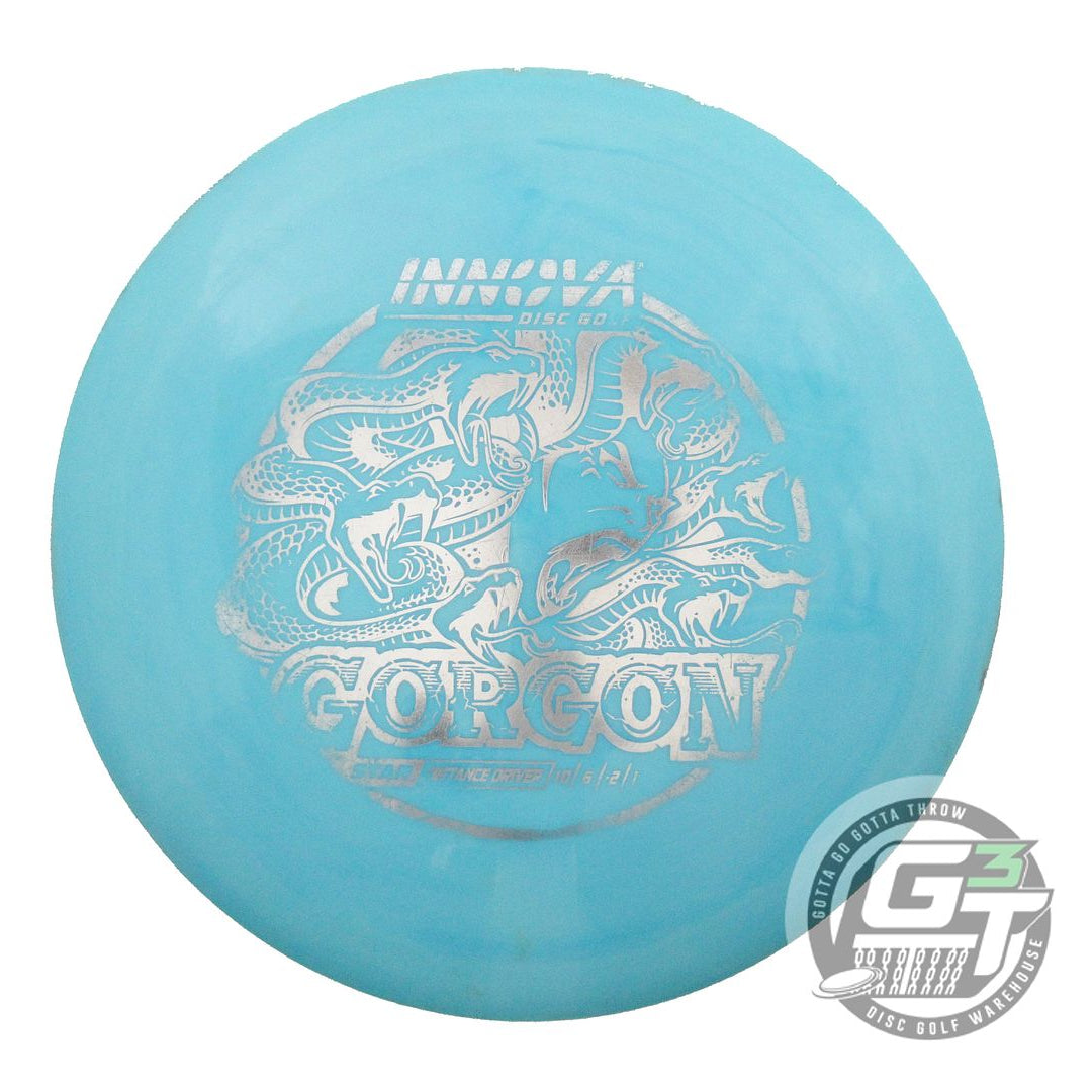 USED Innova Star Gorgon 174g Teal Silver Foil Distance Driver Golf Disc