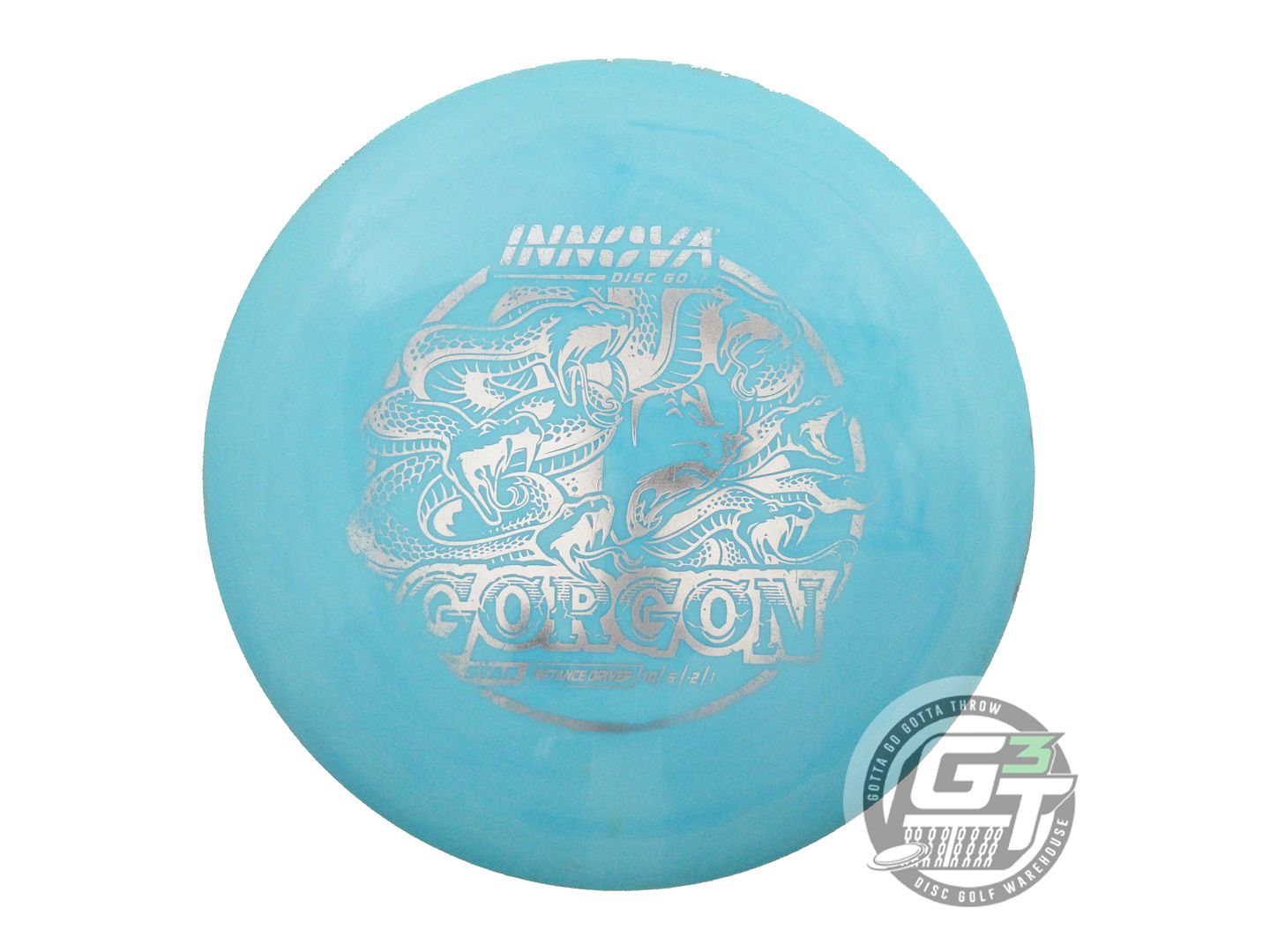 USED Innova Star Gorgon 174g Teal Silver Foil Distance Driver Golf Disc