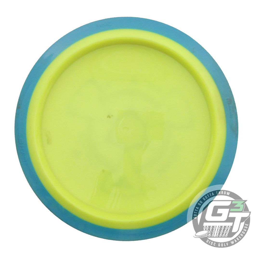 USED Axiom Discs Neutron Panic 174g Yellow Teal Rim Distance Driver Golf Disc