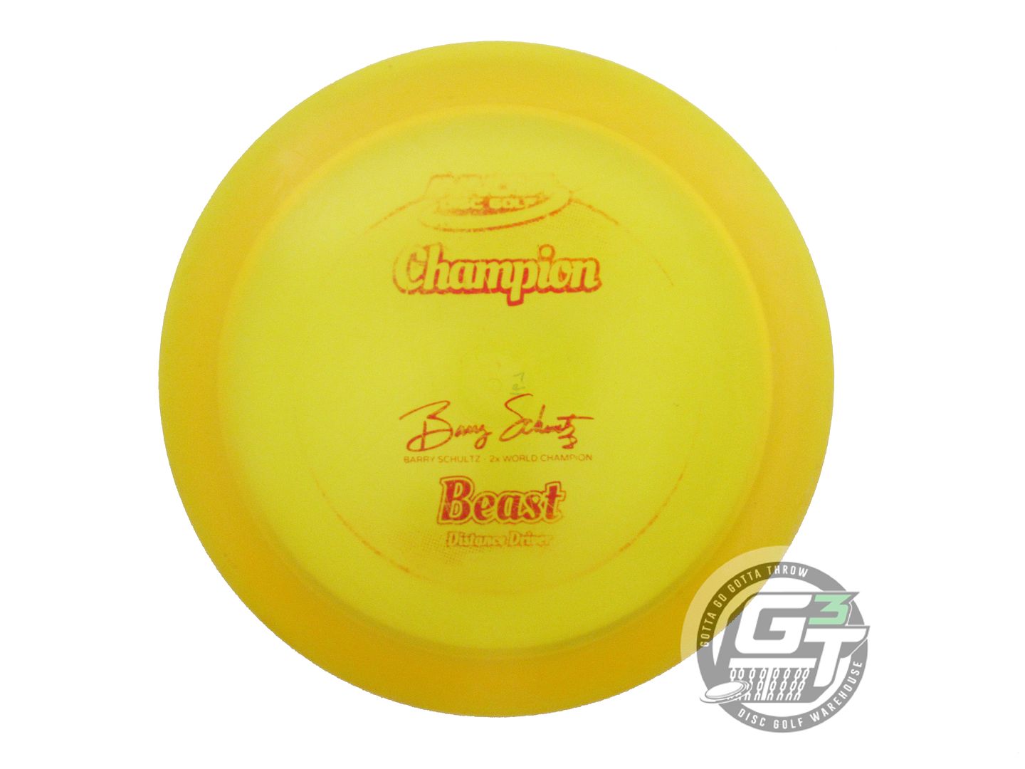 USED Innova Champion Beast 167g Yellow Red Foil Distance Driver Golf Disc
