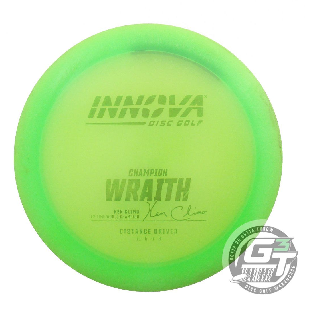 USED Innova Champion Wraith 172g Lime Lime Foil Distance Driver Golf Disc