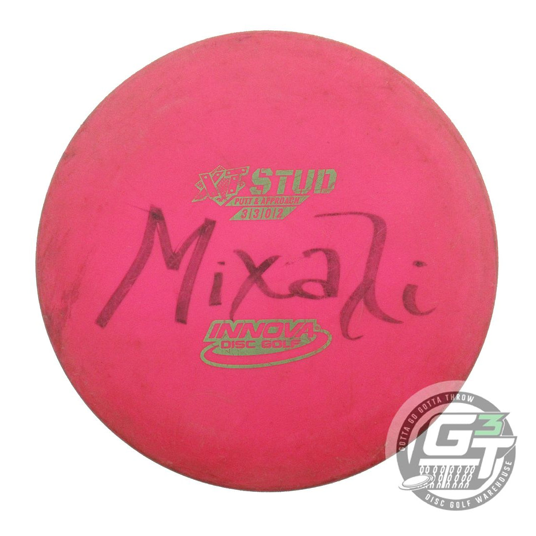 USED Innova XT Stud 171g Pink Lime Foil Putter Golf Disc