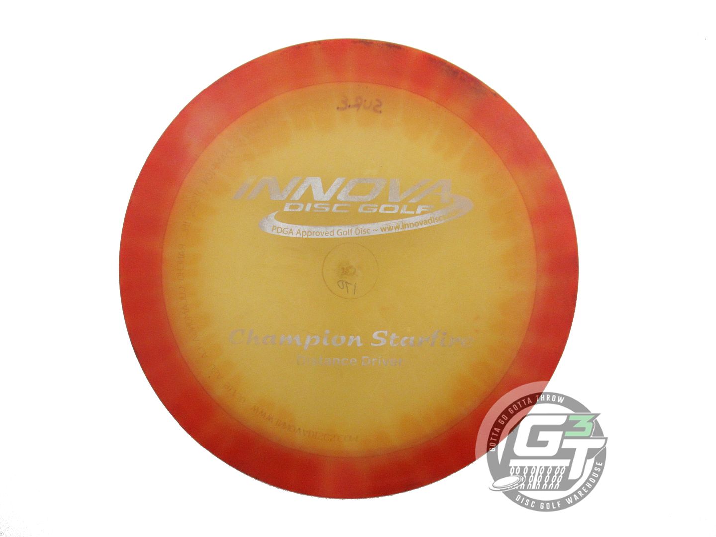 USED Innova I-DYE Champion Starfire 170g Red Burst PFN Distance Driver Golf Disc