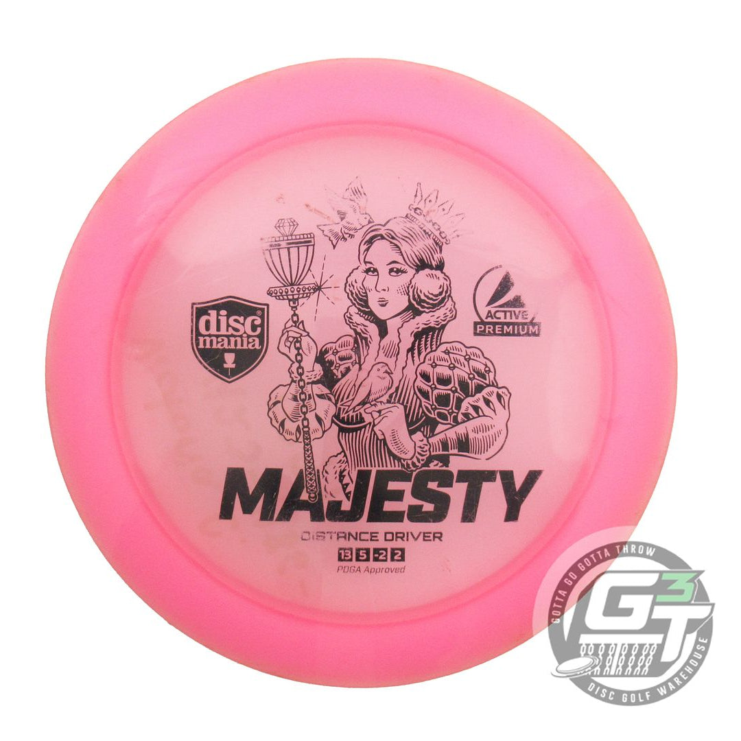 USED DiscMania Active Premium Majesty 174g Pink Black Stamp Driver Golf Disc