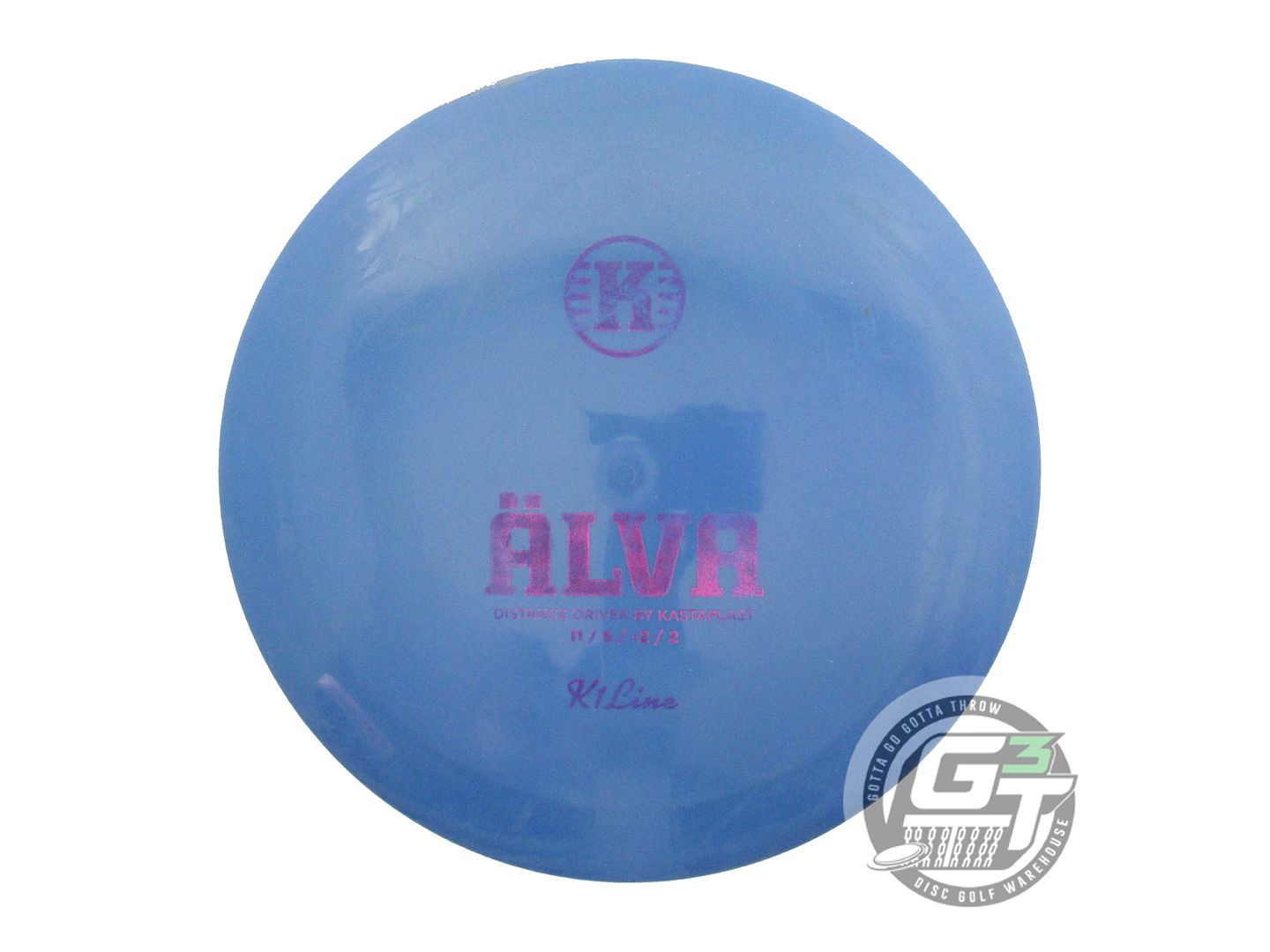 USED Kastaplast K1 Alva 172g Blue Magenta Foil Distance Driver Golf Disc