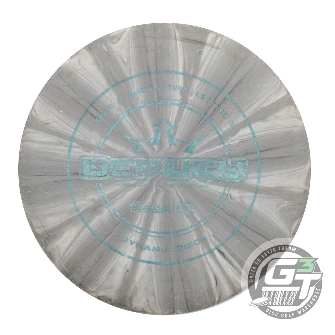 USED Dynamic Discs Classic Hard Burst Deputy 174g Gray Teal Shatter Putter Disc