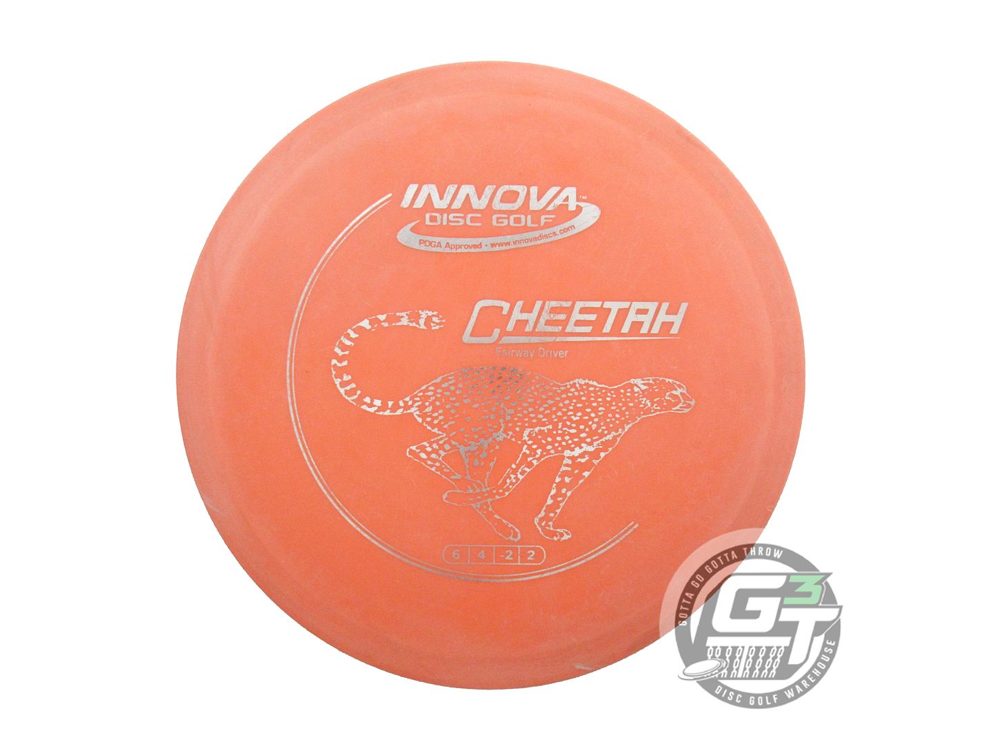 USED Innova DX Cheetah 170g Orange Silver Foil Fairway Driver Golf Disc