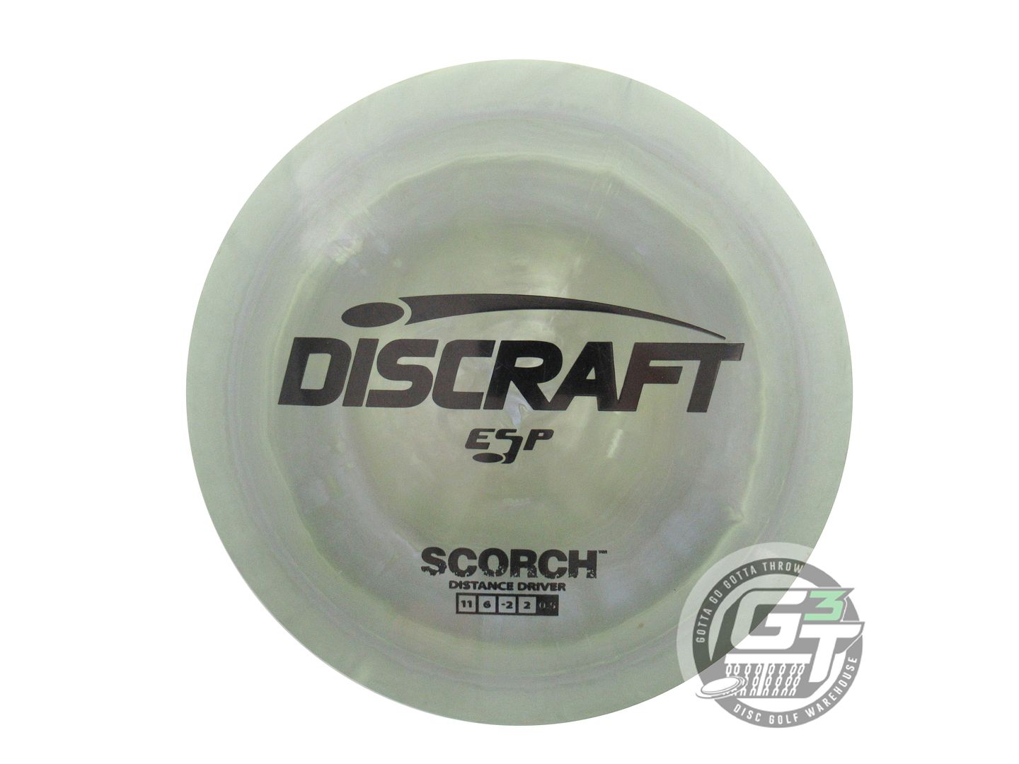 USED Discraft ESP Scorch 173g Green-Gray Black Stamp Distance Driver Golf Disc